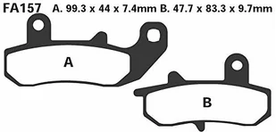 EBC 386051 klocki hamulcowe 386051 - Części motocyklowe - miniaturka - grafika 1