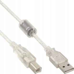 InLine Kabel Usb 2.0 A-b 7m ferrytyowy pozłacany - Kable komputerowe i do monitorów - miniaturka - grafika 1