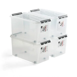 AJ Produkty Pojemnik plastikowy z pokrywą - Pojemniki biurowe - miniaturka - grafika 1