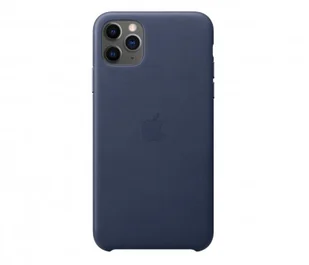 Apple Leather Case do iPhone 11 Pro Max Midnight Blue - Etui i futerały do telefonów - miniaturka - grafika 1