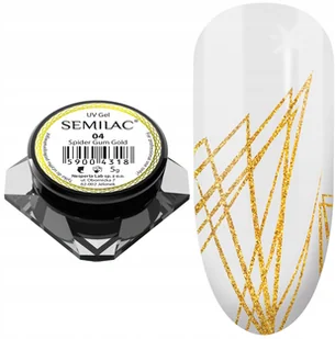 Semilac żel do zdobień SPIDER GUM złoto - 04 GOLD 59004318 - Żele do paznokci - miniaturka - grafika 6