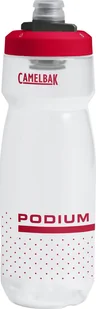Camelbak Bidon 710ml Podium biało-czerwony przezroczysty - Shakery i bidony sportowe - miniaturka - grafika 1