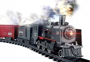 Kolejka Elektryczna Rail King Tor 700cm Dym Wagony - Pociągi dla dzieci - miniaturka - grafika 1