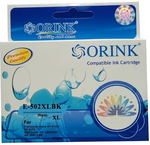 ORINK zastępczy atrament Epson 502XL [C13T02W14010] black - Tusze zamienniki - miniaturka - grafika 1