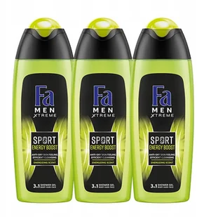 Fa Men Żel pod Prysznic Xtr Sport Energy 400ml x3 - Żele pod prysznic dla mężczyzn - miniaturka - grafika 1