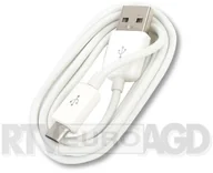 Kable USB - Omega MICRO USB TO USB CABLE 1M WHITE 42336 - miniaturka - grafika 1