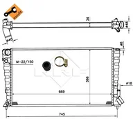 Chłodnice - NRF Chłodnica, układ chłodzenia silnika 509510 - miniaturka - grafika 1