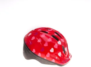 PROFEX Kask rowerowy dziecięcy, Serca, rozmiar XS/S - Kaski rowerowe - miniaturka - grafika 1