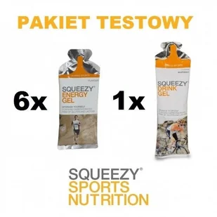 Squeezy Pakiet testowy żeli bez kofeiny - Produkty energetyczne i izotoniki - miniaturka - grafika 1