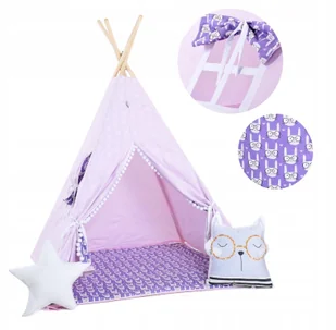Namiot Tipi dla dzieci Bawełna + 4 poduszki Gratis - Namioty i tipi dla dzieci - miniaturka - grafika 5