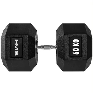HMS Hantla stalowa gumowana Hex Pro 60 kg - 28112-uniw - Hantle i ciężarki - miniaturka - grafika 1