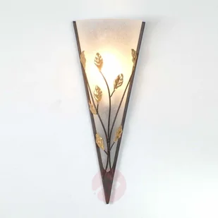 J. Holländer Kunsztowna lampa ścienna FOGLIA - Lampy ścienne - miniaturka - grafika 1
