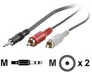 Kable - Rotronic ROLINE 3,5 MM (ST)/kabel cinch 5 m 7611990159031 - miniaturka - grafika 1