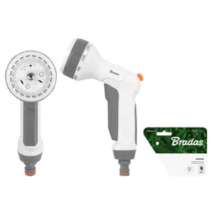 BRADAS Pistolet 9-funkcyjny WHITE LINE 0642 WL-EN11TK - Węże ogrodowe i zraszacze - miniaturka - grafika 1