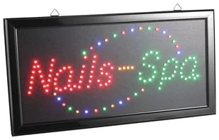 Tablica Świetlna LED SZYLD Salon SPA B76-LS005 - Wyposażenie miejsc publicznych - miniaturka - grafika 1