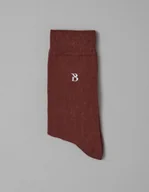 Skarpetki męskie - Borgio skarpety stretch cotton brązowe - miniaturka - grafika 1
