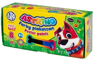 Astra Farby plakatowe 8 kolorów, mix wzorów - Przybory szkolne - miniaturka - grafika 2