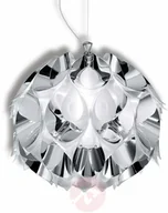 Lampy sufitowe - Czarująca lampa wisząca FLORA, srebrna, 36 cm - miniaturka - grafika 1
