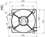 Części motocyklowe - NRF Wentylator, chłodzenie silnika NRF 47449 47449 - miniaturka - grafika 1