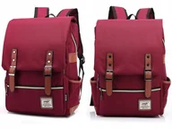 Torby na laptopy - Plecak Oxford na laptopa 15,6 czerwony vintage - miniaturka - grafika 1