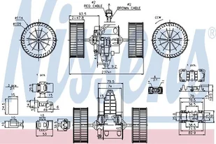 NISSENS Wentylator wnętrza NISSENS 87117 - Uszczelki silnikowe - miniaturka - grafika 1