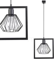 Lampy sufitowe - Sigma Saga lampa wisząca 1-punktowa czarna 31614 31614 - miniaturka - grafika 1