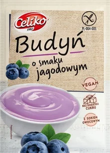 Celiko Budyń Jagodowy bez dodatku cukru 40g - - Budyń - miniaturka - grafika 1