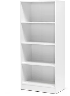 AJ Regał FLEXUS z 4 półkami Biały laminat 149783 - Regały biurowe - miniaturka - grafika 1