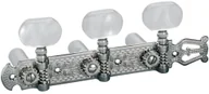 Części gitarowe, konserwacja gitary - Schaller LNI 1 Baseplate 3 Large Galalith Nickel - miniaturka - grafika 1