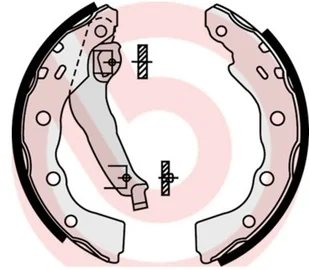 BREMBO Zestaw szczęk hamulcowych S 54 515 - Szczęki hamulcowe - miniaturka - grafika 1