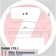 Tarcze hamulcowe - Zimmermann (OTTO GMBH) (OTTO GMBH) 24496.170.1 24496.170.1 - miniaturka - grafika 1