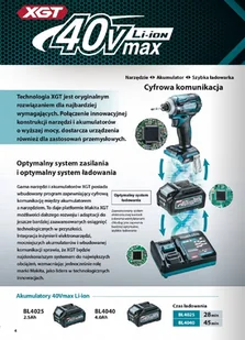 MAKITA Akumulatorowy klucz udarowy TW001GZ - Klucze udarowe - miniaturka - grafika 2