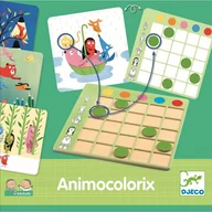 Zabawki interaktywne dla dzieci - Djeco ANIMOCLORIX gra nauka kolorów EDULUDO DJ08359 DJ08359 - miniaturka - grafika 1