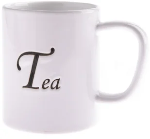 Kubek ceramiczny Tea 380 ml, biały - Kubki - miniaturka - grafika 1