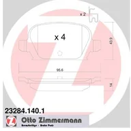Klocki hamulcowe - ZIMMERMANN Klocki hamulcowe - komplet 23284.140.1 - miniaturka - grafika 1