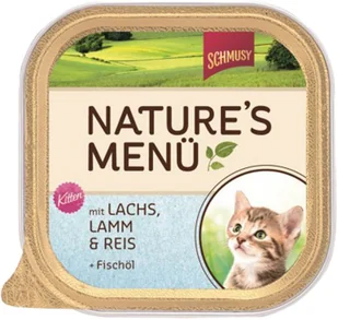 Schmusy Nature Kitten łosoś i jagnięcina szalka 100g - Mokra karma dla kotów - miniaturka - grafika 1