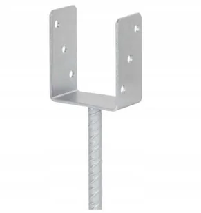 Podstawa Słupa Do Wmurowania Kotwa 90mm PU90 1szt - Kotwy - miniaturka - grafika 1
