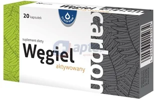 Oleofarm Węgiel aktywowany CARBON x20 kapsułek - Układ pokarmowy - miniaturka - grafika 1