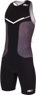ZEROD strój triathlonowy RACER TRISUIT czarny - Bielizna sportowa męska - miniaturka - grafika 1