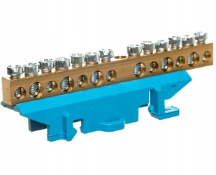 Hager Listwa przyłączeniowa niebieska 6x16+7x10mm2 - Bezpieczniki elektryczne - miniaturka - grafika 1