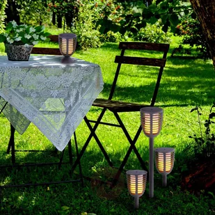 Näve Lampa solarna LED Pochodnia grot ziemny 3w1 - Lampy ogrodowe - miniaturka - grafika 3