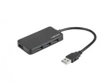 Natec Hub USB Moth 4xUSB 3.0 czarny NHU-1342 - Huby USB - miniaturka - grafika 3