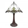 Clayre & Eef Stołowa Lampa Tiffany A Clayre & Eef 5LL-6185 - Lampy stojące - miniaturka - grafika 1