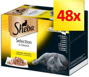Sheba Zestaw tacki, 48 x 85 g - Classics + Warzywa, 12 x 85 g - Mokra karma dla kotów - miniaturka - grafika 6