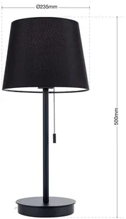 Orion Lampa stołowa Ludwig z portem USB czarna - Lampy stojące - miniaturka - grafika 5