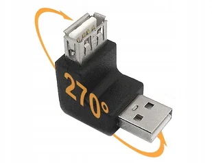 Logilink Adapter kątowy USB2 0 męski do żeński (AU0027) - Adaptery i przejściówki - miniaturka - grafika 3