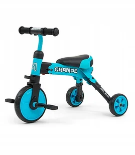 Milly Mally Rowerek 2w1 Grande Blue - Rowerki biegowe - miniaturka - grafika 5