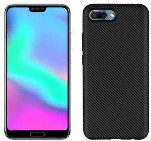 NoName Etui Carbon Fiber Huawei Honor 10 czarny /black - Etui i futerały do telefonów - miniaturka - grafika 1