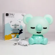 Lampy stojące - EULUNA Lampa stołowa LED Koala do pokoju dzieci, zielona - miniaturka - grafika 1