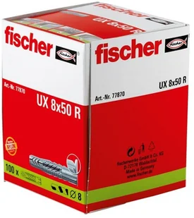 Fischer Uniwersalny kołek rozporowy UX 8x50R - Kołki - miniaturka - grafika 1
